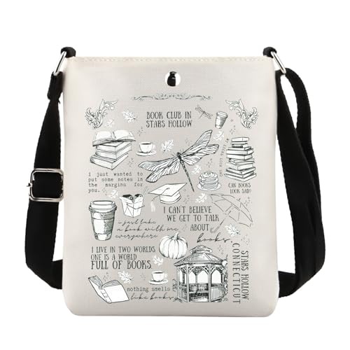 TIIMG TV Show Inspired Gift Luke's Fans Gift Stars Hollow Lorelai & Rory Crossbody Bag (Stars Hollow cb)