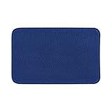 ULTRA ABSORBENTE: Las alfombrillas de baño están hechas de microfibras ultrasuaves. La gruesa alfombra de baño de microfibra peluda absorbe el agua rápidamente mientras sales de la bañera, te duchas o te paras frente al lavabo. Y la alfombra del piso del baño permite que el agua se evapore rápidamente en el aire, mantiene el piso seco y limpio.