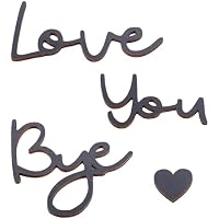 Gosknor Letrero Love You Bye Encima de la Puerta, Madera