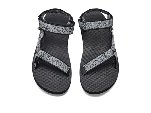 Image of Teva Men's Original Universal Sport Sandal, Windy Summer Black /Grey, 7