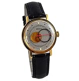 Raketa Copernic Mens Wrist Russian Vintage Watch Soviet USSR Rare Mens Wrist Watch Gift (Classic Black Strap)