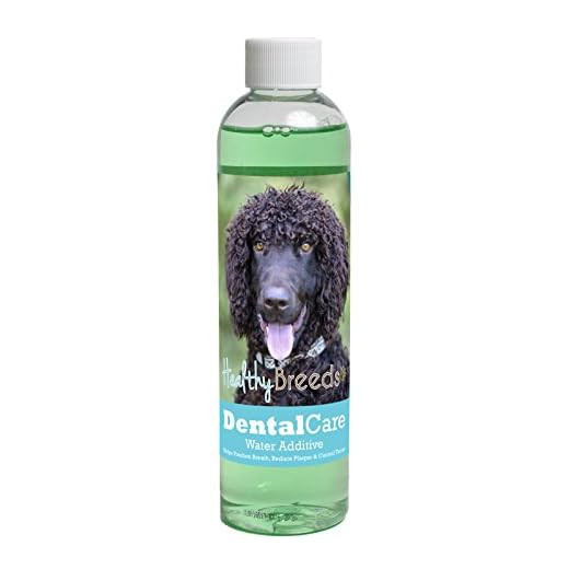 Healthy Breeds Dog Dental Care Water Additive for Irish Water Spaniel - Helps Freshen Breath, Reduce Plaque & Control Tartar - Mint Flavor - 8 oz