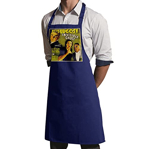 Tablier cuisine premium navy poster cinéma vintage invisible ghost