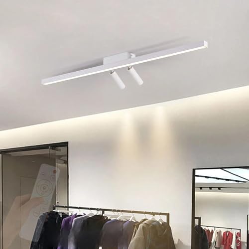 Plafonnier LED moderne dimmable 150cm blanc avec télécommande en fer et aluminium