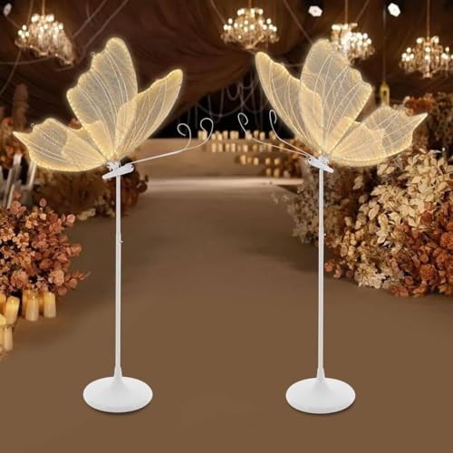 Lámpara de pie LED de mariposa con luces colgantes decorativas