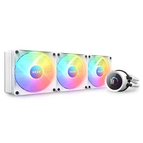 Miniatura 10 de NZXT Kraken 280 RGB - Enfriador líquido de CPU AIO RL-KR280-W1-11.024 in - Pantalla LCD cuadrada personalizable de 1.54 pulgadas para imágenes
