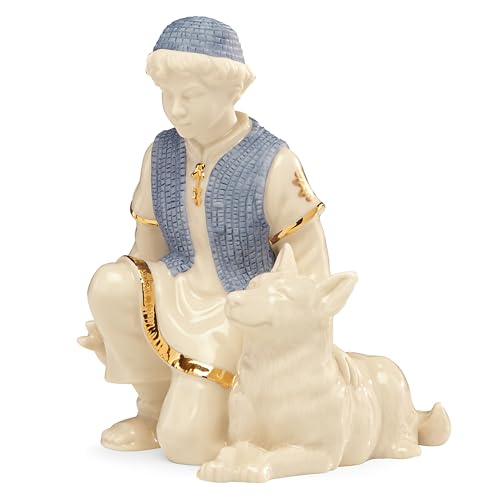 Lenox 853743 First Blessing Nativity Shepherd & Dog Figurine, Multicolor, 0.70 LB