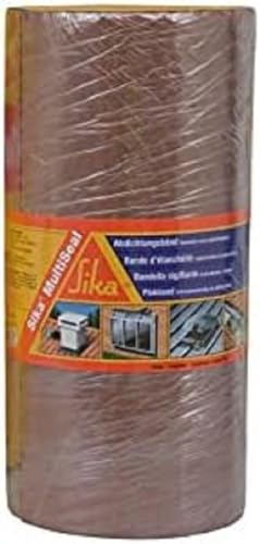 SIKA - Bande d'étanchéité autocollante pour la réparation de toiture/gouttière Multiseal Terre Cuite - Multisupports - Résistant aux UV/Déchirure - Pose facile...
