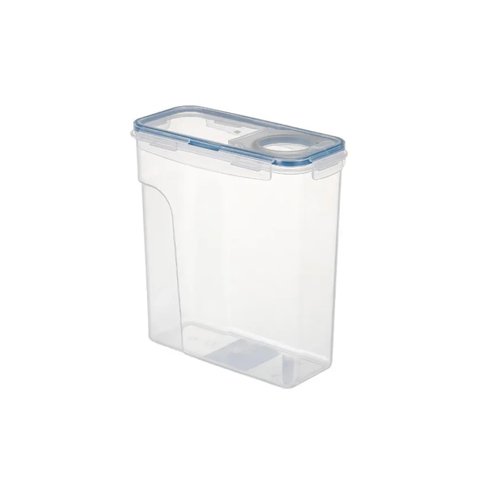 Contenedor de arroz Contenedor hermético for almacenamiento de cereales, cubo de arroz a prueba de humedad, caja de almacenamiento de alimentos, tanque sellado transparente de plástico, 4/2, 5L(K052-2