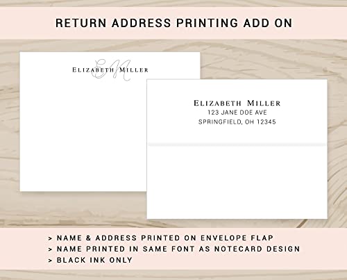 Jojostudios Monogram And Modern Personalized Stationery Note Cards With Envelopes thumb #3