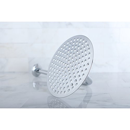 Kingston Brass K136A1Ck Victorian 8-Inch Diameter Brass Showerhead With 12-Inch Shower Arm, Polished Chrome #TOP1