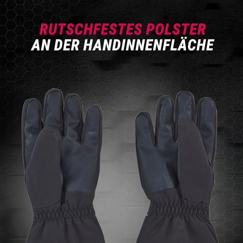 Gants cyclisme chauffants tactiles Prophete taille S/M batterie noire