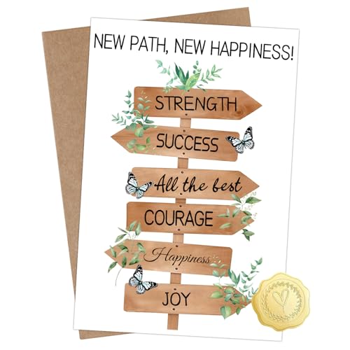 NPCSWXQ Goodbye Cards for Coworkers Leaving, Heartfelt Farewell Card with Uplifting Message Best...