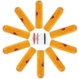 VILLCASE 10 Stück Faltbarer Regenschirm Holz Schwanzperlen Ersatzteile 32mm Lochdurchmesser UV Schutz Sonnenschirm Zubehör