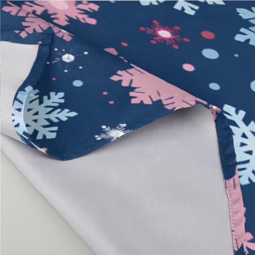 Servilletas de Tela con Copos de Nieve Multicolor Set de 6 miniatura 3