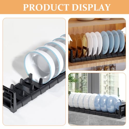 Escurridor de platos para cocina USHOBE con escurridor de cubiertos de PP 4