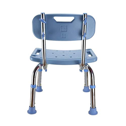 Silla de ducha ajustable con soporte de cabezal taburete baño 4