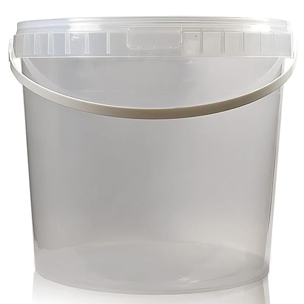 10L Plastic Bucket Pail + Handle & Lid - Heavy Duty ? Food Grade Bpa Free ? Multi-Use Fermentation Feed Dry Food Liquid Chemicals Hydroponics Storage 5060576318263