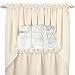 Lorraine Home Fashions Ribcord Swag Pair, 54-Inch x 38-Inch, Buttercream