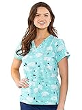 Med Couture Women's V-Neck Vicky Print Top, Polar Flair, XX-Large