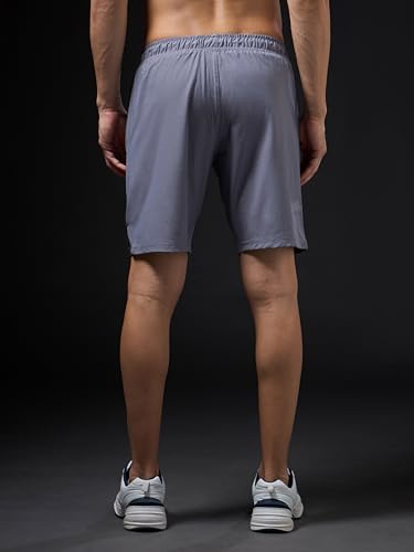 Image of TECHNOSPORT Mens Regular Fit Solid Shorts for Gym, Workout & Sports with Anti Microbial, Techno Dry