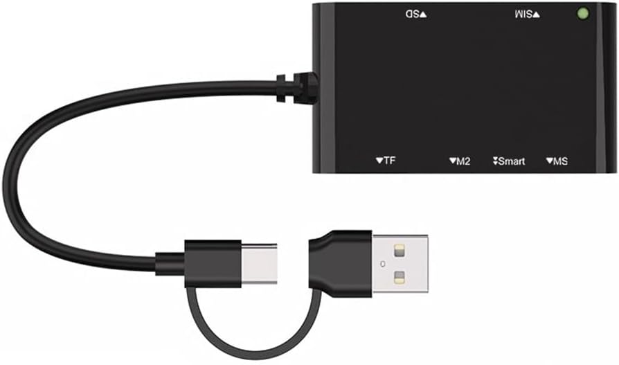 USB C USB 3.0 Multi Card Reader 6 in 1 Smart/MS/M2/TF/SIM/SD Picture Card Reader Emory Stick Pro Duo Adapter
