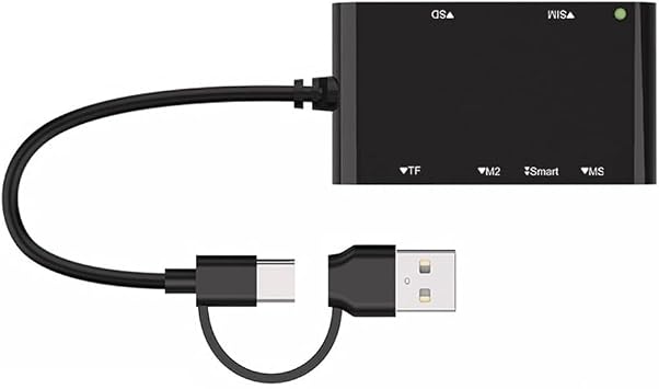 USB C USB 3.0 Multi Card Reader 6 in 1 Smart/MS/M2/TF/SIM/SD Picture Card Reader Emory Stick Pro Duo Adapter