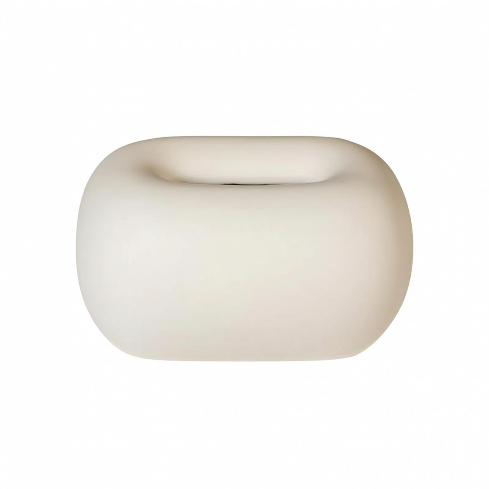 KESOTO Porte-Mchoirs Table Épuré | Silhte Arrondie Moderne, pr lon, Bureau, Crème