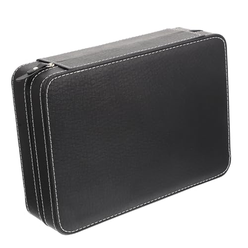 Boîte à montres 10 emplacements MAGICLULU en cuir PU noir pour voyage