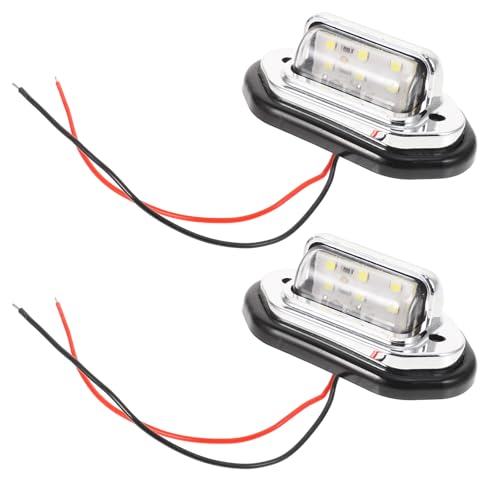GALPADA 2pcs LED Boat Navigation Lights Signal Lamps High Brightness Stern Tail Lights for Sailing Vessels Easy Installation