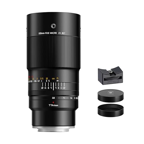 Objectif macro 2X Full Frame TTArtisan 100mm F2.8 pour appareils photo Fuji X Mount