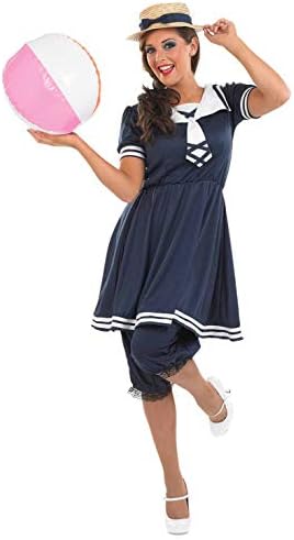 fun shack Womens 1920s Bathing Suit Costume Victorian Historical Halloween Costumes for Women Medium