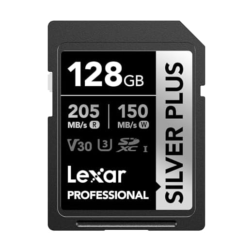 Cartão de Memória Lexar Professional Silver Plus SDXC UHS-I Card 128GB