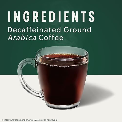 Image of Starbucks Ground Coffee, Medium Roast Coffee, Decaf Pike Place Roast, 100% Arabica, 3 bags (12 oz each)