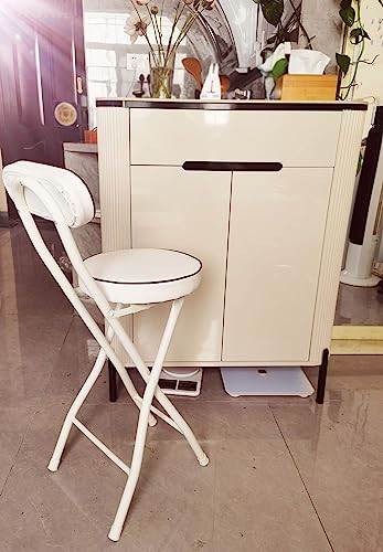 Tabourets de bar pliants lot de 2 avec assise rembourrée confort pub