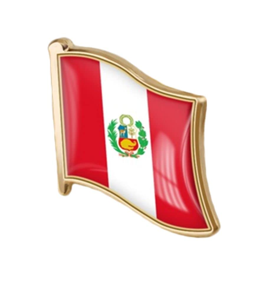 vmcoatdu Country Flag Pin Badge International Travel Brooch Metal Alloy Souvenir Pin for Hat Clothes Backpack