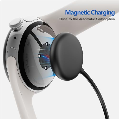 Cables de carga para Google Pixel Watch 2 con acoplamiento magnético estable x2 4