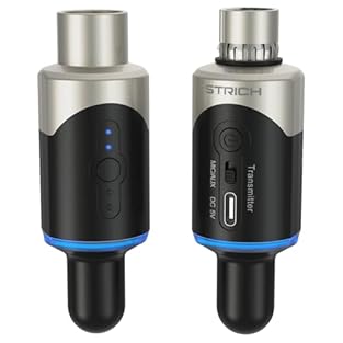 Advanced UHF Tech for 200ft Stable Transmission: Features premium UHF technology with strong signal penetration & anti-interference. Delivers rock-solid RF connection up to 200ft (61m, environment-dependent), ideal for stage shows, outdoor interviews...