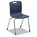 Virco B51CRM Analogy Extra-Large Ergonomic Stack Chair, Navy/Chrome (Case of 4)