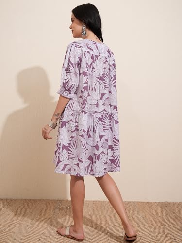 Image of Vishudh Women's Casual Dress | Comfortable Everyday Wear for All Occasions | Chic & Versatile Fashion for Women