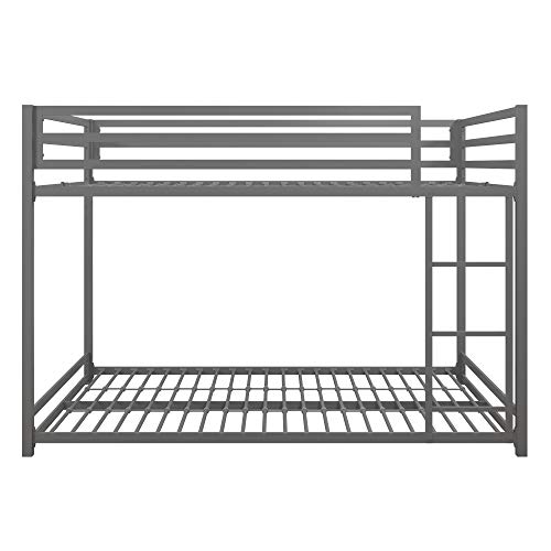 Dhp Miles Metal Bunk Bed, Silver, Full Over Full #TOP5