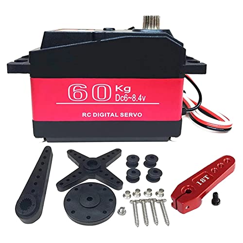 Servo numérique 60 kg LAURAG avec grand couple étanche 180° pour voiture RC 1/5