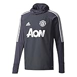 adidas MUFC Manchester United FC, Men's Sweatshirt, Men's, Mufc Manchester United Fc, Grigio (Grinoc/Bianco), S