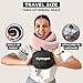 FlyHugz® Neck Travel Pillow | Memory Foam Neck Pillow for Comfort on Airplane | Compact and Ergonomic Design for Travel, Car Rides, and Home Use | Ideal for Adults and Kids (Pink)