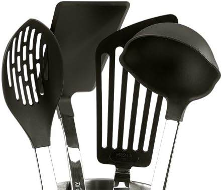 All-Clad Specialty Stainless Steel with Nylon Head Kitchen Gadgets 4 Piece Tool Set with Caddy Kitchen Tools, Kitchen Hacks Silver - Thumbnail 3