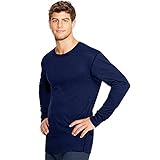 Duofold Men's Mid Weight Wicking Thermal Shirt, Navy, Medium