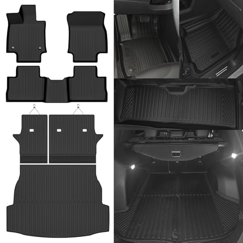 NQOQN Custom Fit Floor Mats for Toyota RAV4 Hybrid 2019-2025(Not for Gas)