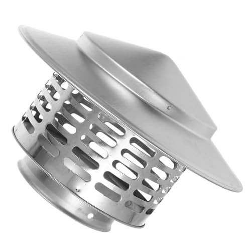 Zerodeko Copertura in Acciaio Inox 304 Cappuccio Antipioggia Per Tubo Di Scarico Resistente Al Freddo e Alla Pressione Per Tetto (75mm) 1pc