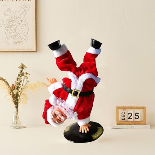 IBLUELOVER Weihnachtsdeko Singender Weihnachtsmann Tanzender Nikolaus...