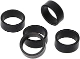 ONLYKXY 100 Pieces Silicone Cable Ties, Data Lines Silicone Cord Ties, Reusable Rubber Rings, Power Cable Tie Straps, Elasticity Coil Ring, Rubber bands (Black)
